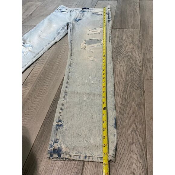 Aeropostale Men’s Distressed Straight-Leg Jeans Size 32x32 Rugged Y2K Everyday - Picture 6 of 9